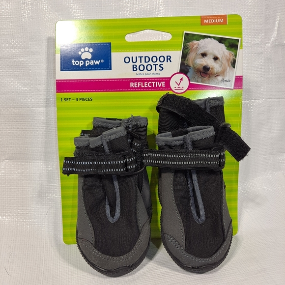 Top Paw Rubber Sole Dog Booties NWT
